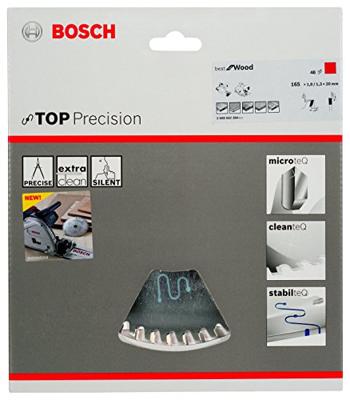 Bosch Accessoires HM Cirkelzaagbl. Best for Wood 165x20 T48 | 2608642384 (voor o.a GKT 55 GCE) - 2608642384 Bosch Accessoires HM Cirkelzaagbl. Best for Wood 165x20 T48 | 2608642384 (voor o.a GKT 55 GCE) - 2608642384