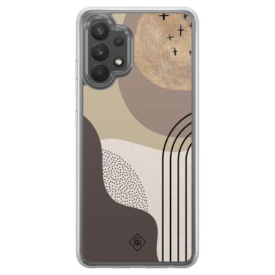Samsung Galaxy A32 4G hybride hoesje - Abstract almond