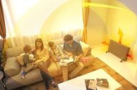 DeLonghi HCX3220FTS Convector 60 m³ 2000 W, 1200 W, 800 W Wit, Zwart - thumbnail