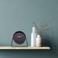 Tafelwekker 14x13x7cm - Geruisloos - Metaal - "Berlin Table" - thumbnail