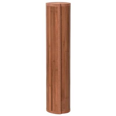 Vloerkleed rechthoekig 80x100 cm bamboe bruin