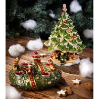 Villeroy & Boch Christmas Toys Muziekdoos Kerstboom met kinderen 30 cm - thumbnail