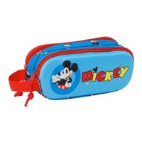 Pennenetui met 2 vakken Mickey Mouse Clubhouse Blauw 21 x 8 x 6 cm 3D - thumbnail