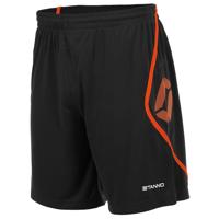 Stanno 420117 Pisa Short - Black-Shocking Orange - XL - thumbnail