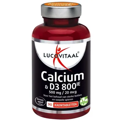 Lucovitaal Calcium 500mg & D3 Kauwtabletten