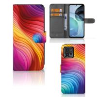 Book Case voor Motorola Moto G72 Regenboog - thumbnail