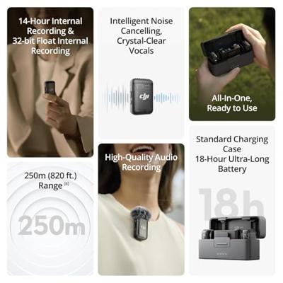 DJI Mic 2 (2x transmitter + 1x receiver + charging case)