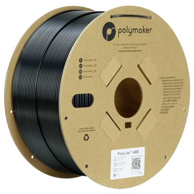 Polymaker PM70899 Black Filament ABS kunststof Hittebestendig, Slagvast, Geurarm 2.85 mm 3000 g Zwart PolyLite™ 1 stuk(s)