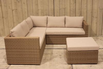 Gibson loungeset rotan grey 208 x 208 cm hoekset Eurofleur Aanbieding - Eurofleur aanbieding