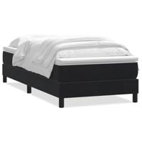 Boxspring met matras fluweel zwart 80x220 cm - thumbnail