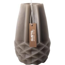 Gusta Figuurkaars vaas 13,5cm warm grijs