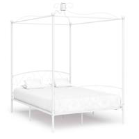 Hemelbedframe metaal wit 120x200 cm - thumbnail