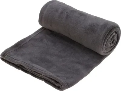 Fleece deken 125x150cm grijs