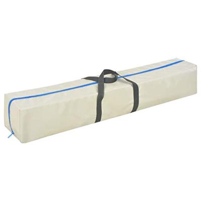 Gymnastiekmat met pomp opblaasbaar 300x100x10 cm PVC blauw - thumbnail