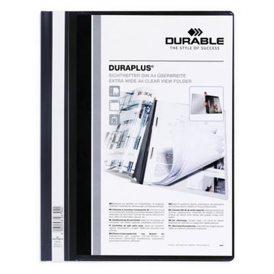 Documentenhouder Durable Duraplus Zwart Transparant A4 25 Onderdelen