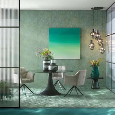 Kare Eettafel Grande Possibilita Black Bubble 150cm