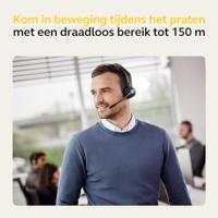Jabra Engage 55 On Ear headset Telefoon DECT Stereo Zwart Incl. oplaad- en dockingstation, Volumeregeling, Microfoon uitschakelbaar (mute) - thumbnail