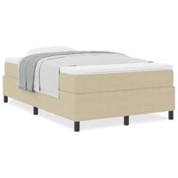 Boxspring bed Lichtgrijs en wit. 203 x 120 x 60 cm - thumbnail