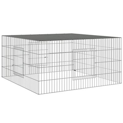Konijnenkooi 110x110x55 cm gegalvaniseerd ijzer Konijnenkooi 110x110x55 cm gegalvaniseerd ijzer