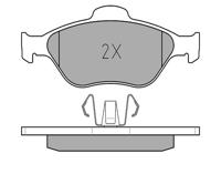 Remblokkenset, schijfrem 0252360418PD - thumbnail