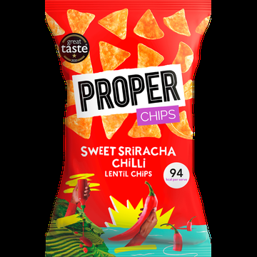 PROPER Sweet Sriracha Chilli Lentil Chips