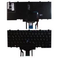 Notebook keyboard for Dell Latitude E5450 Backlit without Frame German - thumbnail