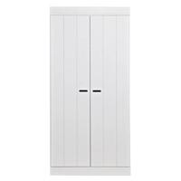 WOOOD Kledingkast 'Connect' 195 x 94cm, 2 deuren, kleur Wit - thumbnail