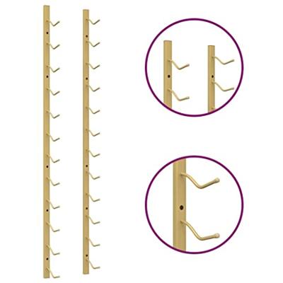 Wijnrek voor 12 flessen wandmontage ijzer goudkleurig Wijnrek voor 12 flessen wandmontage ijzer goudkleurig