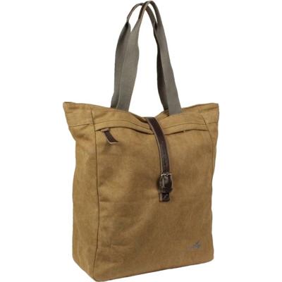 Greenlands Fietstas canvas shopper 20 liter 42 x 34 x 14 cm - camel bruin Greenlands Fietstas canvas shopper 20 liter 42 x 34 x 14 cm - camel bruin