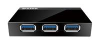 D-Link DUB-1340/E DUB-1340/E USB-hub 4 poorten USB-A USB 3.0 5 GBit/s Zwart - thumbnail