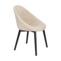Dutchbone Fenna eetkamerstoel beige - thumbnail