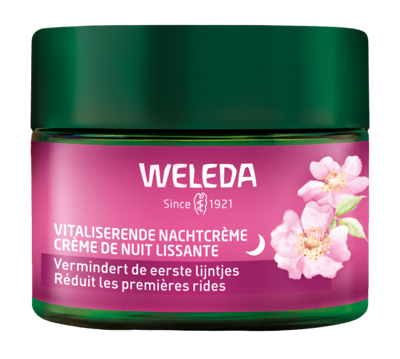 Weleda Wilde Rozen en Witte Thee Vitaliserende Nachtcrème 40ml