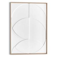 Reinders - Compass - Reliëf Art Schilderij 70x50cm Hout - thumbnail