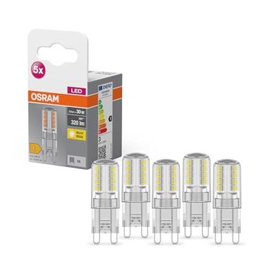 OSRAM HOMELIGHTING 4058075758063 LED-lamp Energielabel E (A - G) G9 Speciale vorm 2.6 W = 30 W Warmwit (Ø x h) 15 mm x 15 mm 5 stuk(s) OSRAM HOMELIGHTING 4058075758063 LED-lamp Energielabel E (A - G) G9 Speciale vorm 2.6 W = 30 W Warmwit (Ø x h) 15 mm x 15 mm 5 stuk(s)