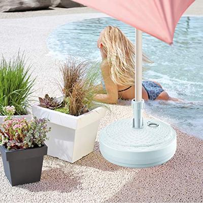 Parasolvoet Wit Polyrattan Optiek Ø39cm Parasolvoet Wit Polyrattan Optiek Ø39cm