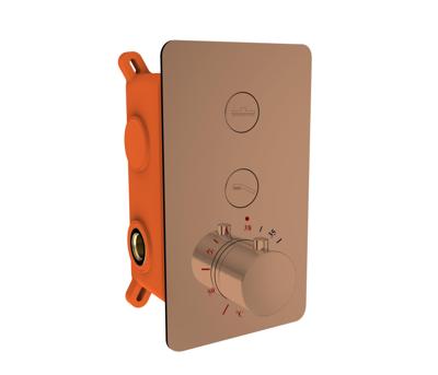 Inbouw Douchekraan Best Design Clic Dijon 2-weg Thermostaat PVD Glans Brons