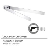 Dubbele Handdoekhouder Sapho Pirenei Draaibaar 35.9 cm Chroom Sapho - thumbnail