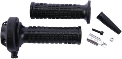 Domino gasdraaigreep armatuur "vintage" throttle grips alu chr vint gheprad