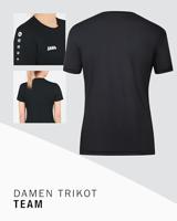 JAKO 4233D Shirt Team Km Dames - Zwart - 44 - thumbnail