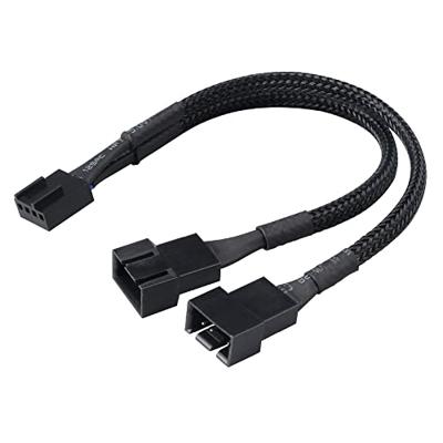 PC-ventilator Y-kabel [1x PC-ventilatorstekker 3-polig - 1x PC-ventilatorbus 4-polig] 0.15 m Zwart Akasa