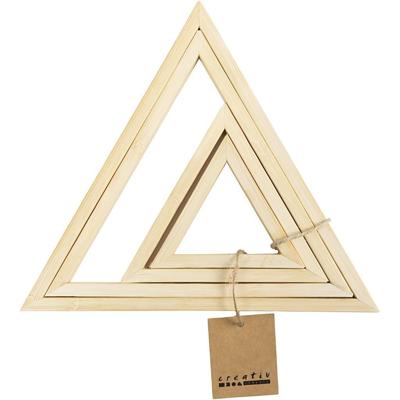 Creativ Company Lijsten, driehoek, afm 9x12+18x21 cm, 2 stuk/ 1 doos