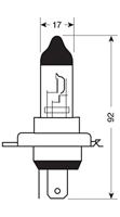 Osram Automotive 94196 Halogeenlamp Standard H4 75/70 W 24 V - thumbnail