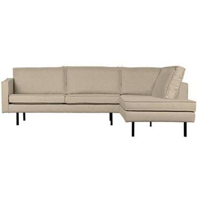WOOOD Hoekbank 'Rodeo' Rechts, Bouclé, kleur Beige
