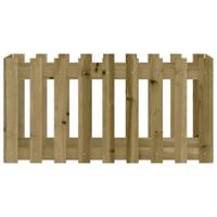 Plantenbak verhoogd hekontwerp 100x50x50 cm gempregneerd hout - thumbnail