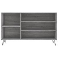 Schoenenkast 102x36x60 cm bewerkt hout sonoma grijs - thumbnail