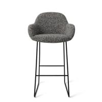 Jesper Home Barkruk 'Kushi' Slide Black, kleur Skyfall (zithoogte 77cm) - thumbnail