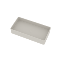 Opbouw Waskom Ideavit Solidtop 80x40x15 cm Solid Surface Mat Wit - thumbnail