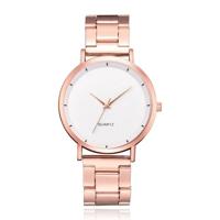 LGT JWLS Luxe Damespolshorloge - Rose Gouden Band en Behuizing, Wit Uurwerk - thumbnail