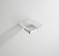 Eris zeephouder met glas chroom - thumbnail