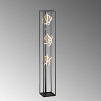 Fischer & Honsel Design staande lampGisi zwart met goud - 40286 - thumbnail